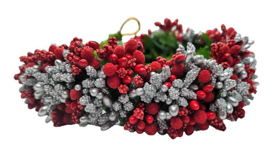 Red & Silver pollens Bridal Hair Gajra - Grab2buy