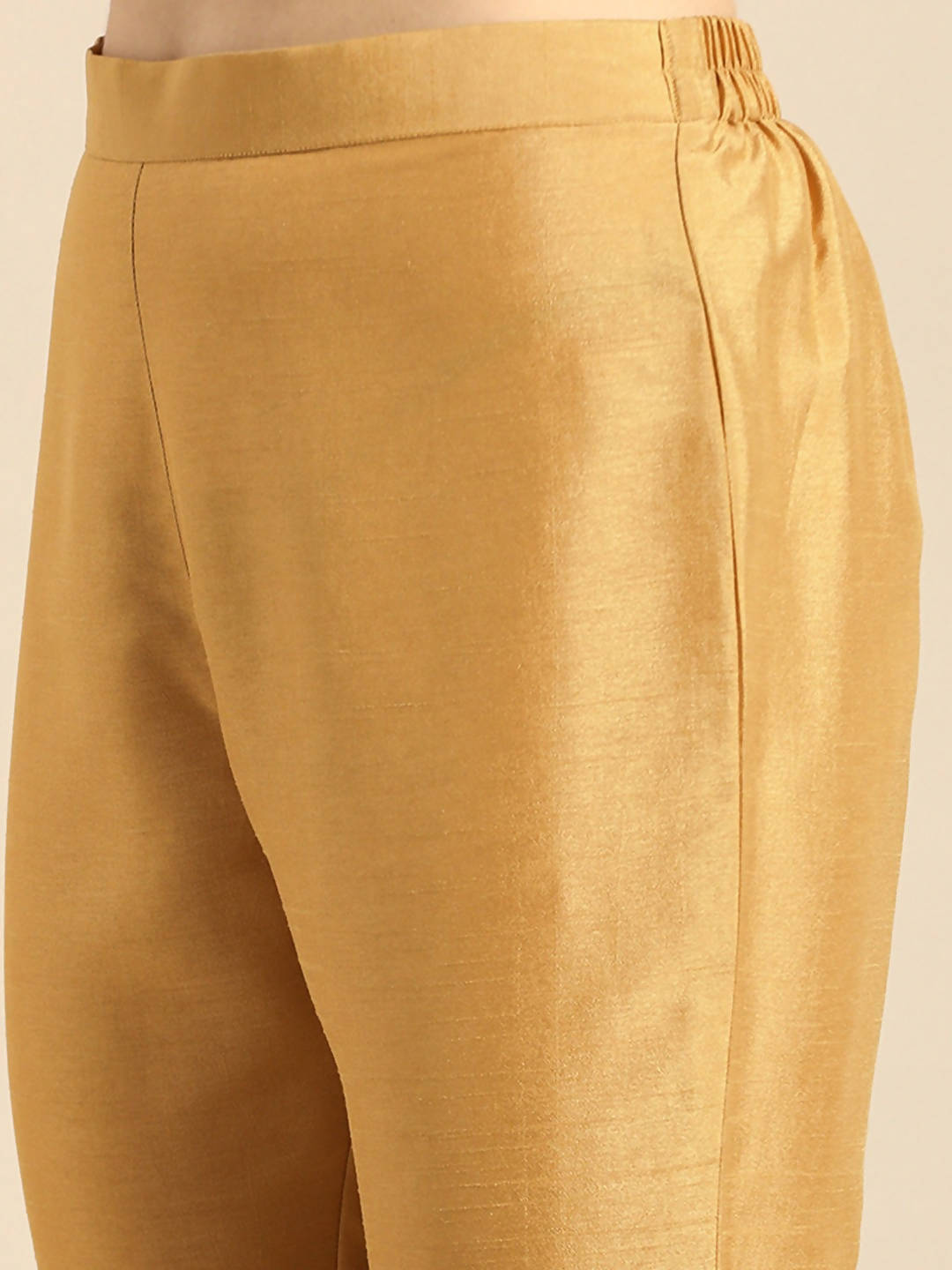 Janasya Women Green Regular Kurta with Trousers