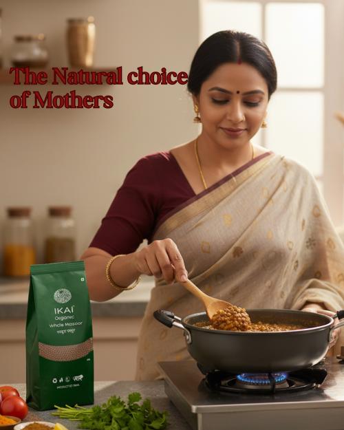 IKAI Organic Whole Masoor (Unpolished Red Lentil) 
