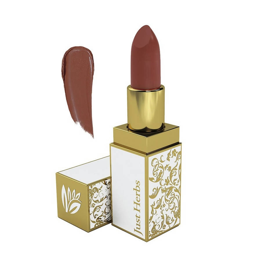 Just Herbs Herb Enriched Ayurvedic Lipstick( Nikita-16-caramel-Medium-Bro) (4.2 Gm) | Grab2Buy