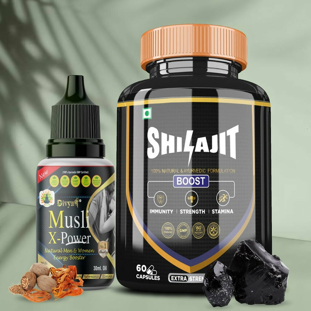 Divya Shree SJ Capsule & Musli X-Power Oil Combo 