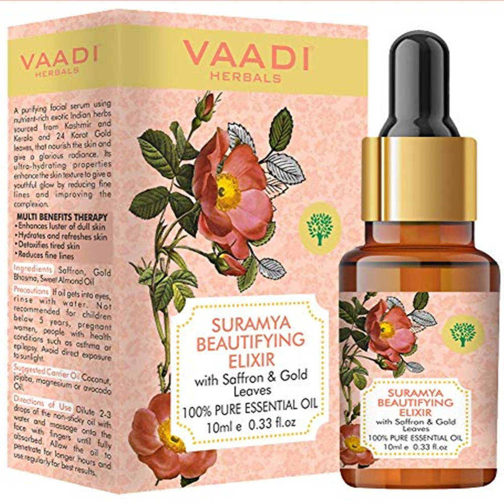 Vaadi Herbals Suramya Beautifying Elixr With Saffron Gold Leaves  Grab2Buy Vaadi Herbals Grab2Buy