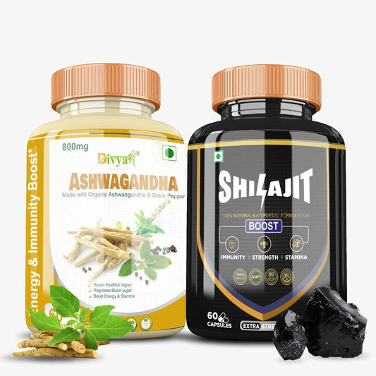 Divya Shree SJ Capsule and Ashwagandha Capsule Combo | Grab2Buy