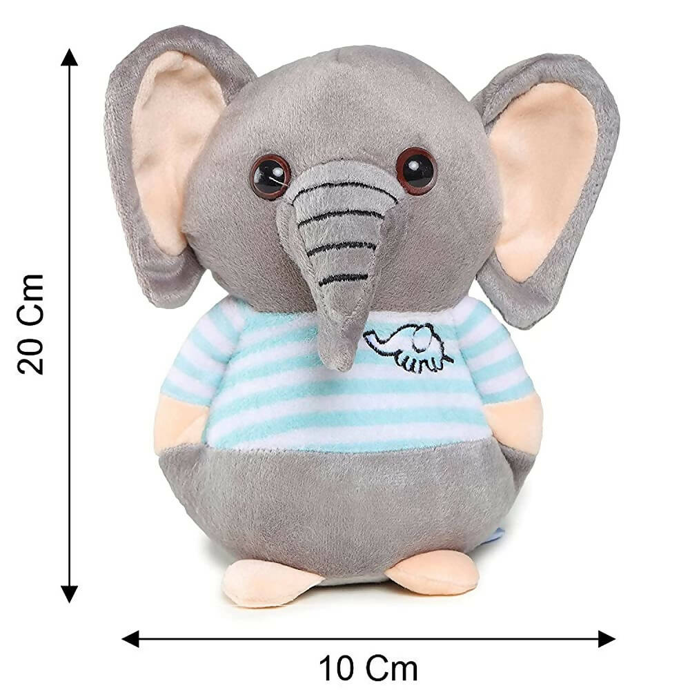Webby Soft Animal Plush Elephant Toy 20cm-Blue  Grab2Buy Webby Grab2Buy