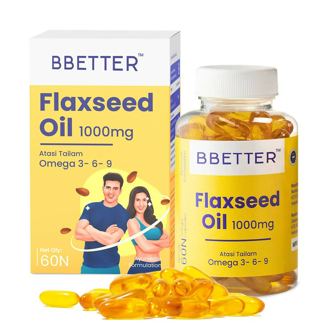 BBETTER Omega 3 6 9 Flaxseed Oil Capsules - Grab2buy