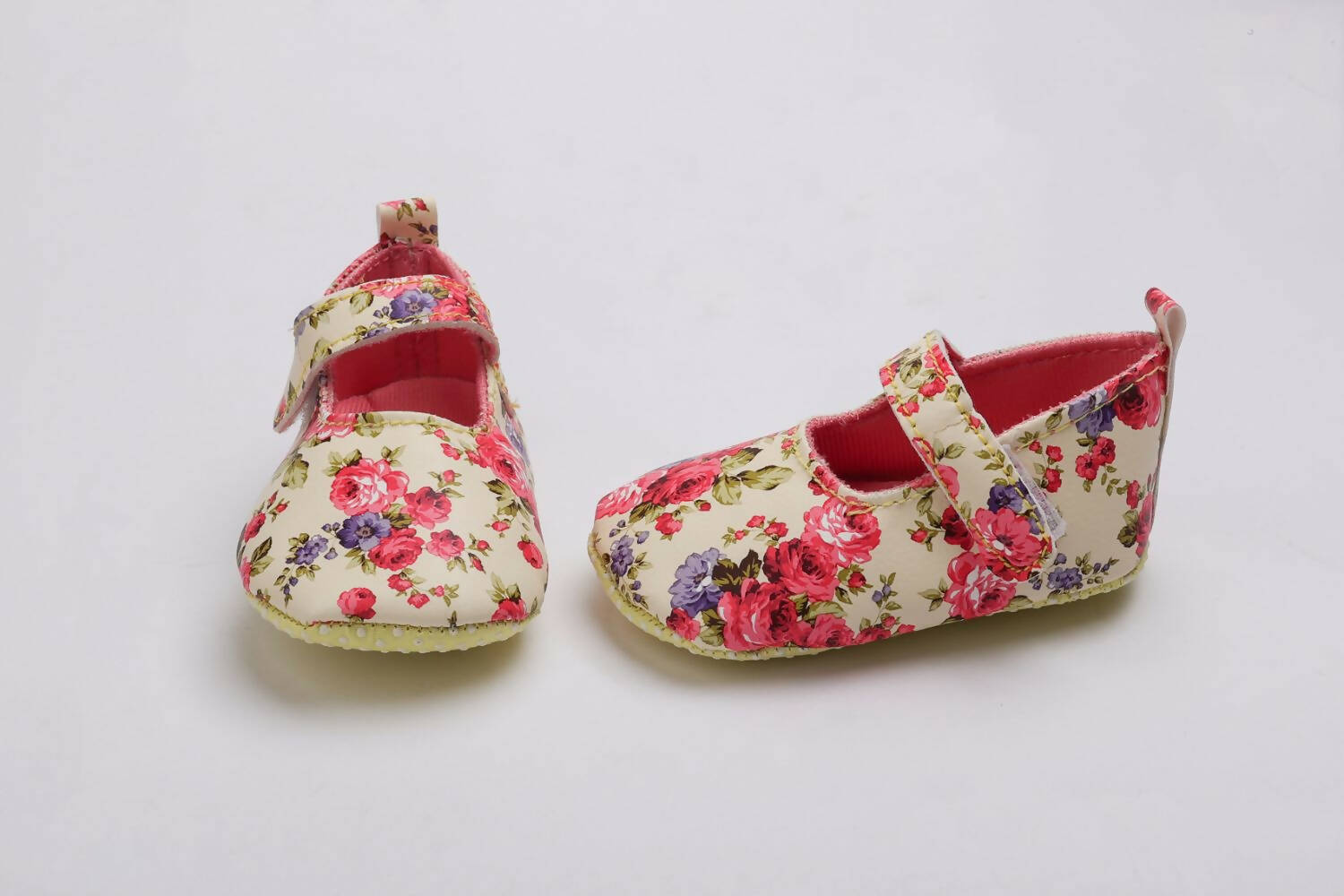Tiny Bugs Girls Flowral Print Infants Booties - Pink  Grab2Buy Tiny Bugs Grab2Buy
