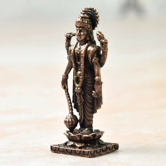 Copper Idols India - By Bhimonee Decor , Copper Vishnu Idol - Grab2buy
