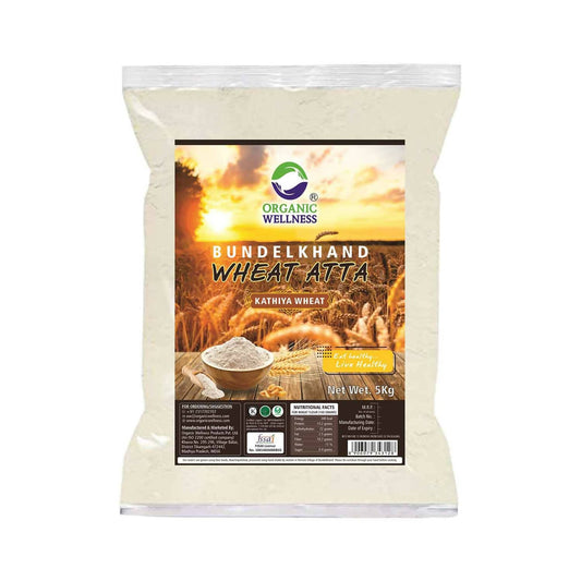 Organic Wellness Kathiya Wheat Atta - Grab2buy