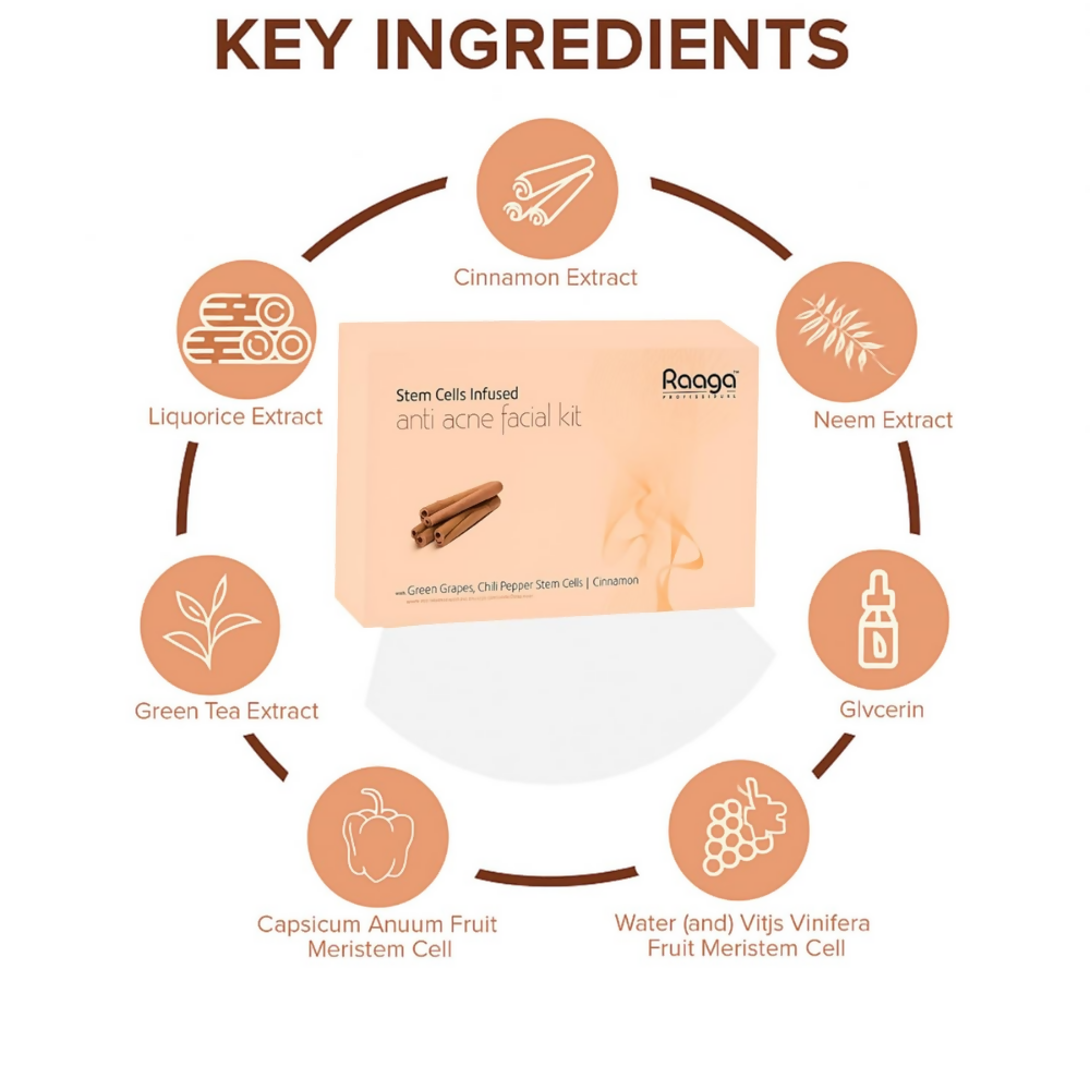 Raaga Professional Stem Cells Infused Anti Acne Facial Kit
