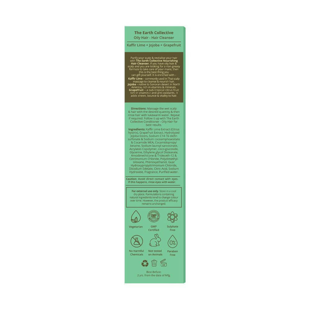 The Earth Collective Hair Cleanser - Oily Hair- Shampoo  Grab2Buy The Earth Collective Grab2Buy