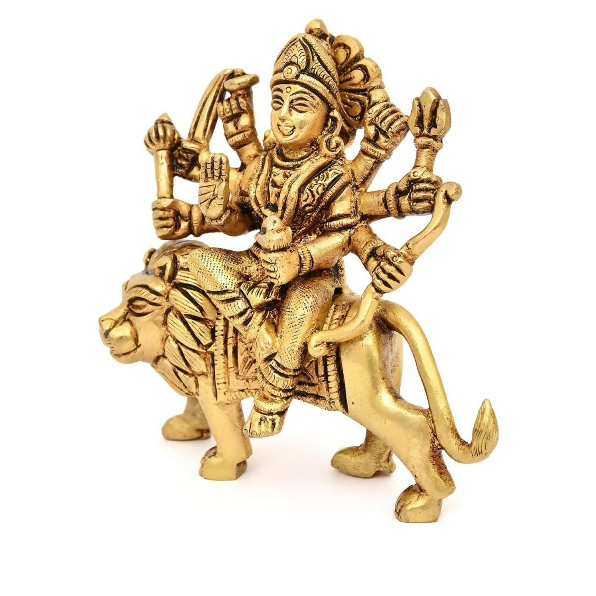Aargkraf Brass Maa Durga Mata Rani Idol - Grab2buy