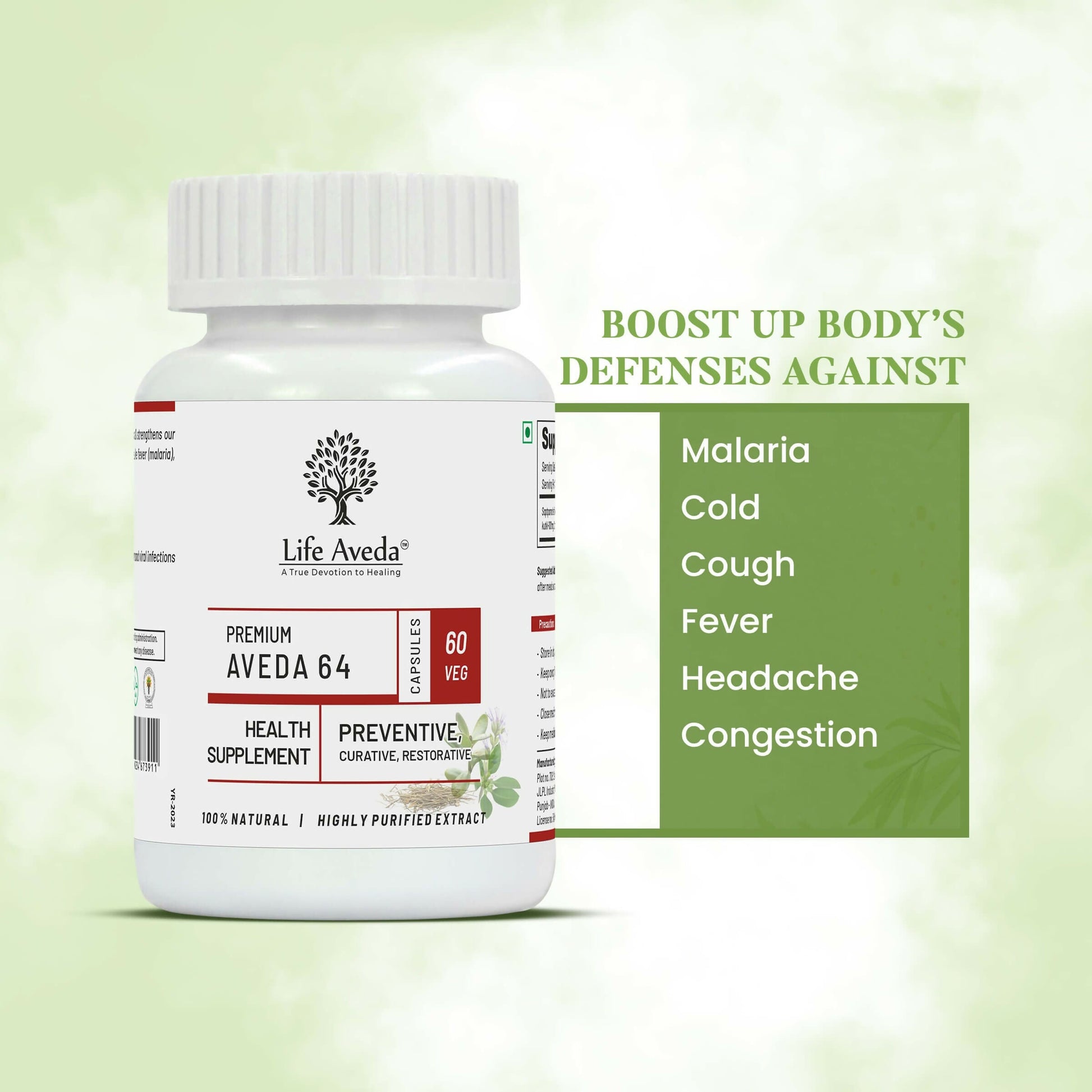 Life Aveda Premium Aveda 64 Capsules - Grab2buy