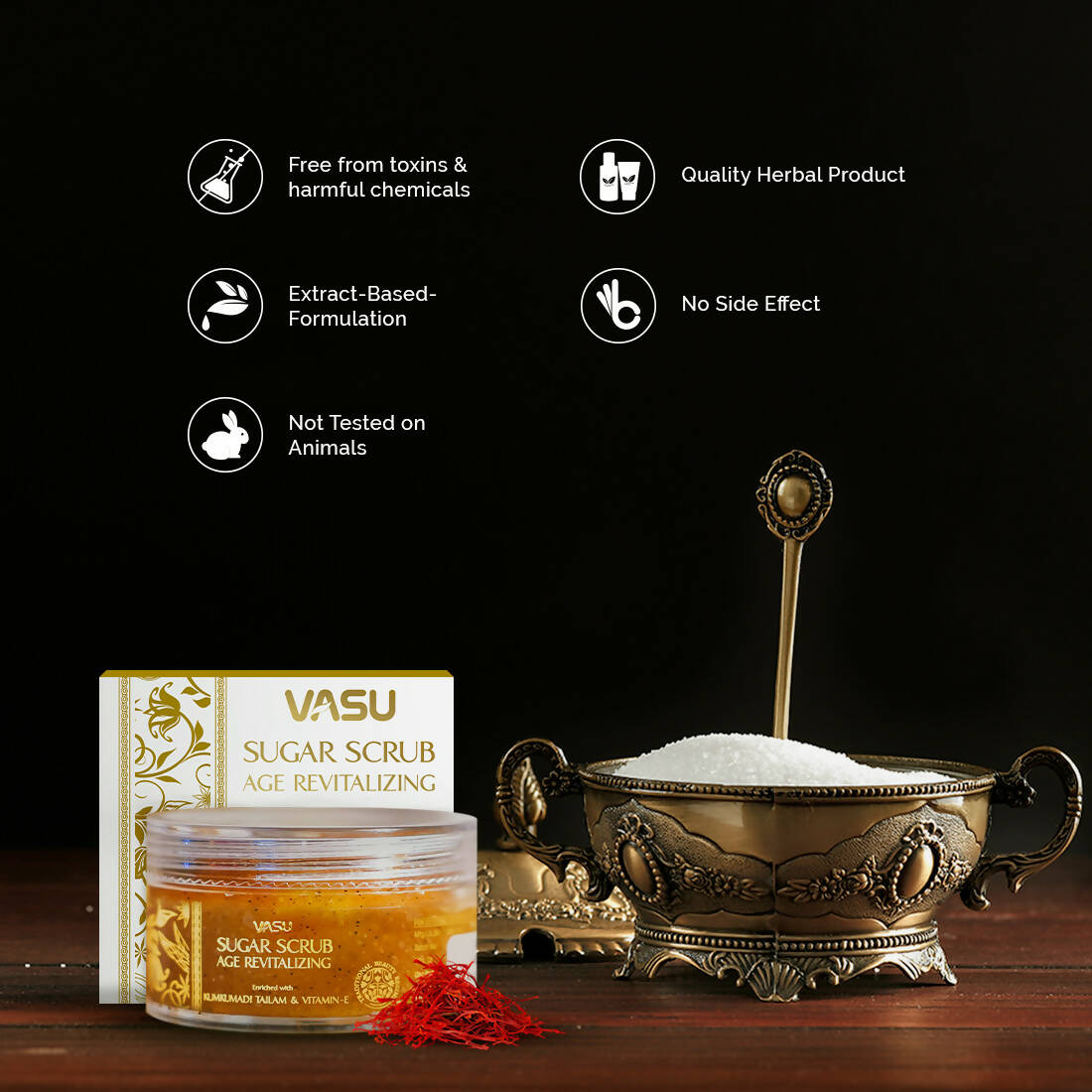 Vasu Healthcare Age Revitalizing Sugar Scrub  Grab2Buy Vasu Healthcare Grab2Buy