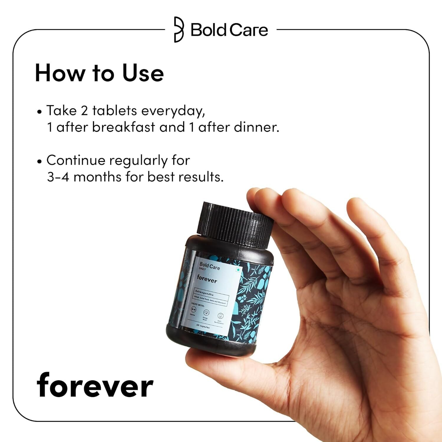 Bold Care Forever - Natural Stamina Supplement Capsules - Grab2buy