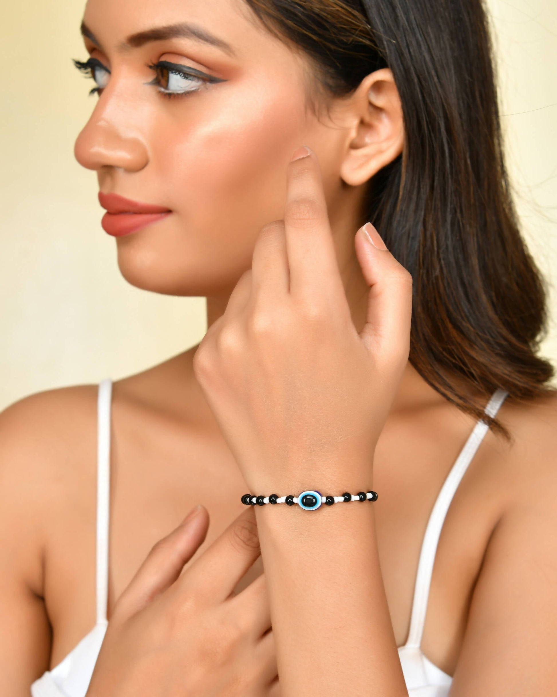VOJ Stainless Steel Beads Brass Bracelet - Grab2buy