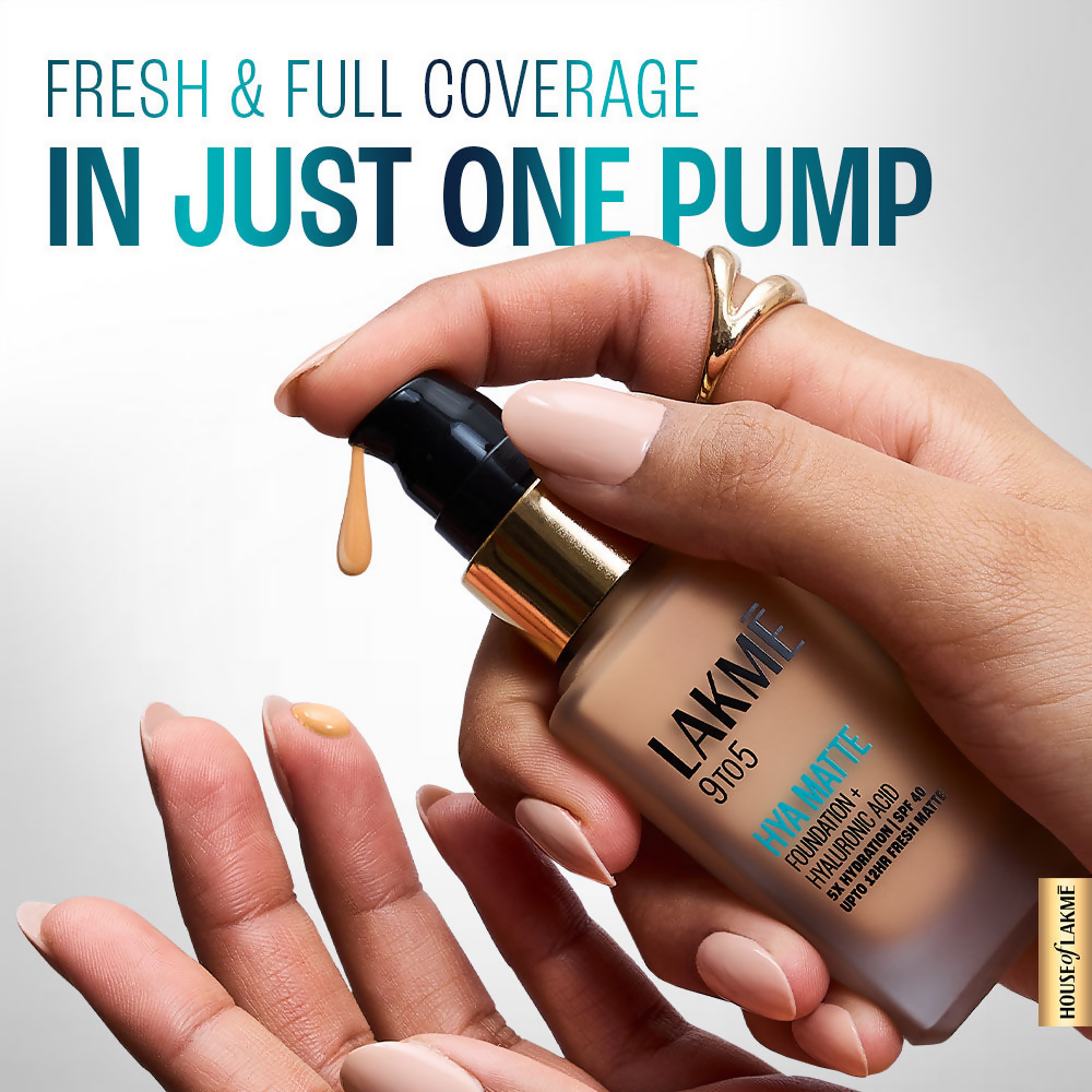 Lakme 9to5 Hya Matte Foundation + Hyaluronic Acid - Cool Rose
