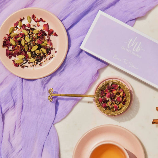 The Herb Boutique Fleur Brass Tea Strainer - Grab2buy