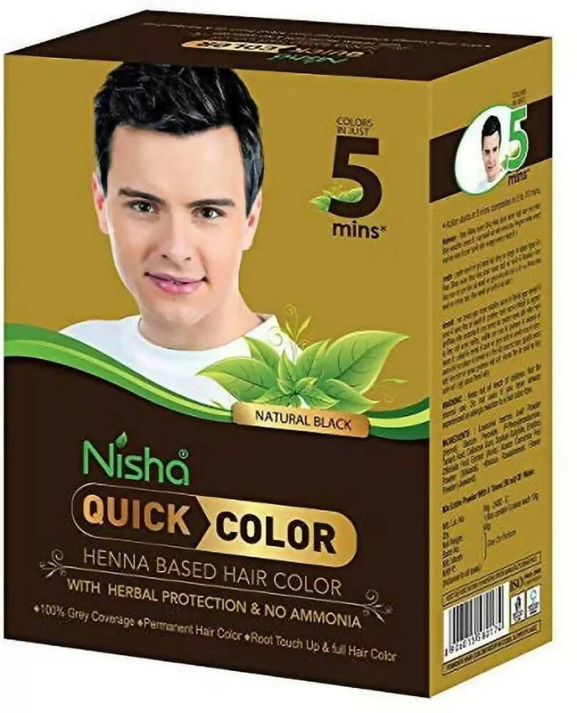 Nisha Henna Based Quick Hair Color Black 