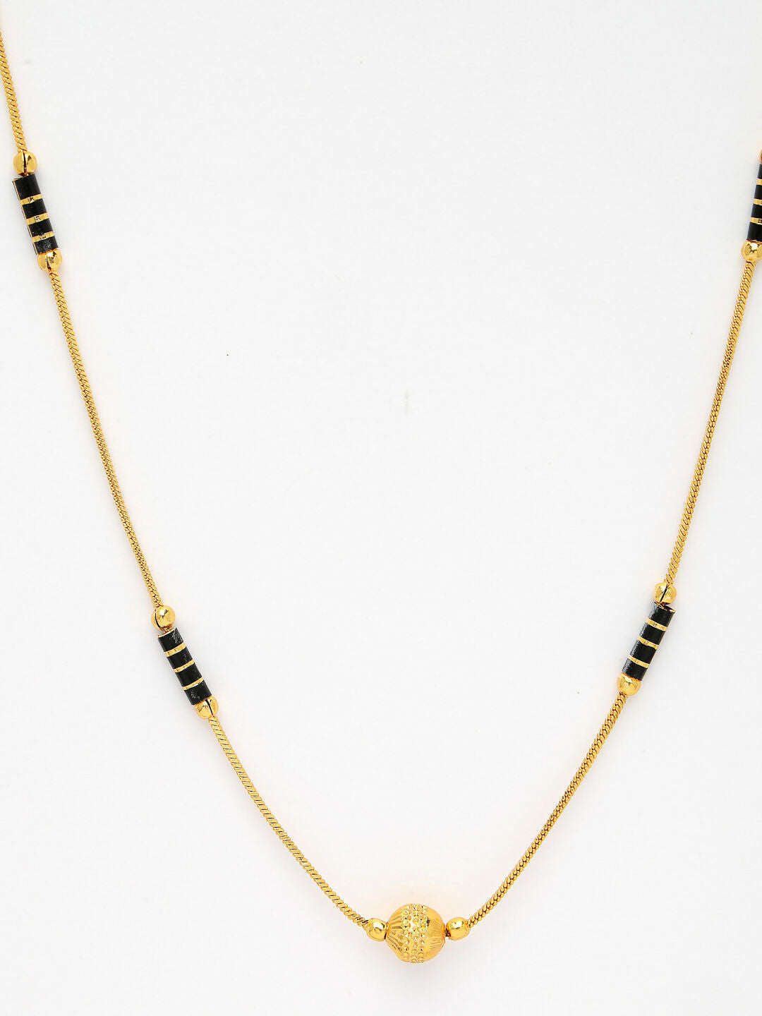 NVR Women's Gold-Polished Mangalsutra 