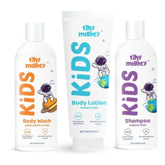 Tiny Mighty Kids Shampoo, Body Wash And Body Lotion Combo - Grab2buy