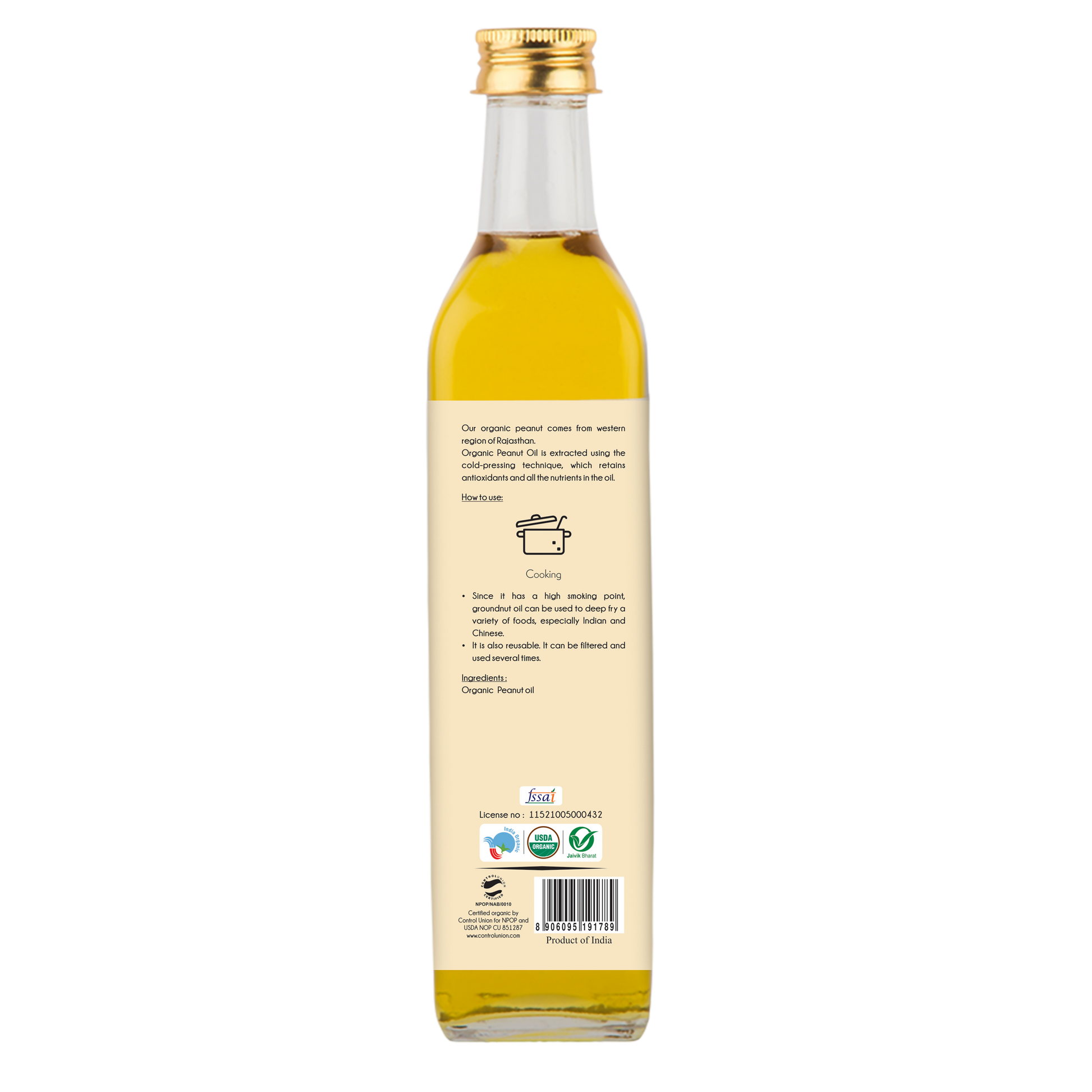 Praakritik Organic Peanut Oil 