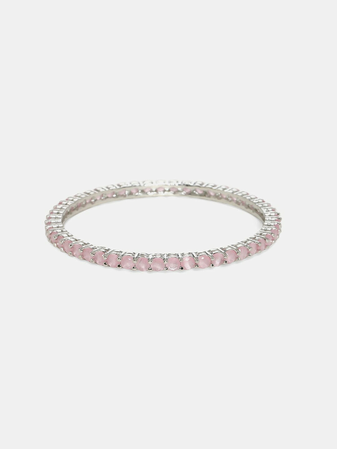 Pink Stone Bangle- Ruby Raang 