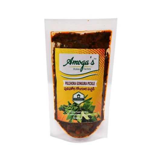 Amoga's Pickles Factory Pulihora Gongura Pickle - Grab2buy