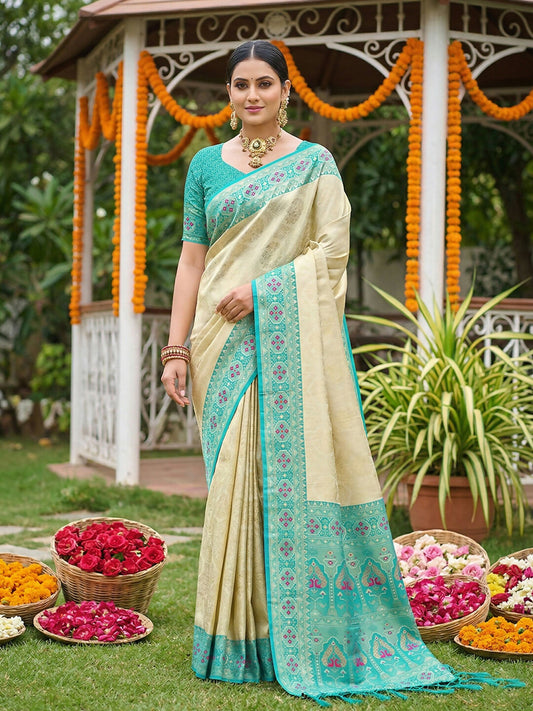 Shree Shyam Fashion Sky Blue Soft Silk Saree