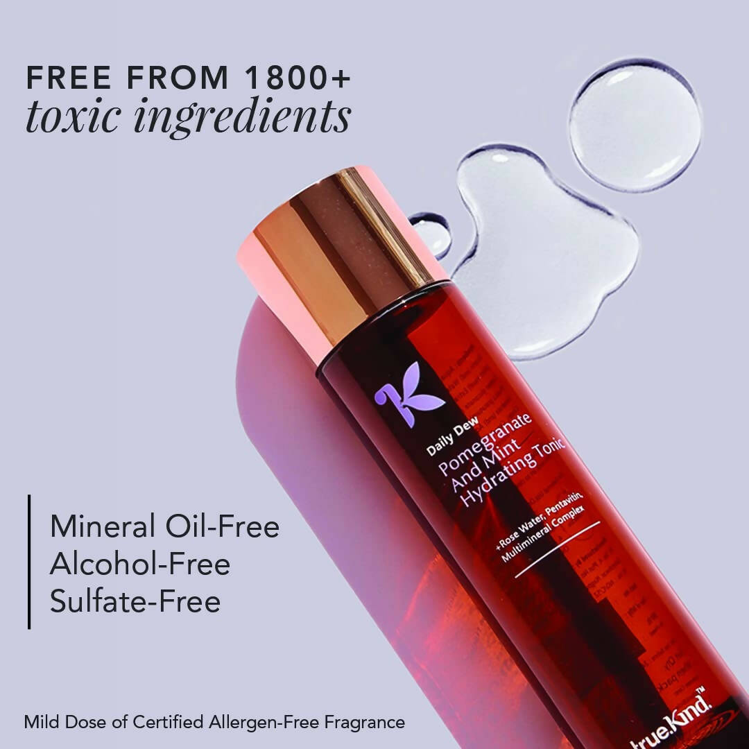 True Kind Daily Dew Pomegranate & Mint Hydrating Tonic Face Mist  Grab2Buy True Kind Grab2Buy