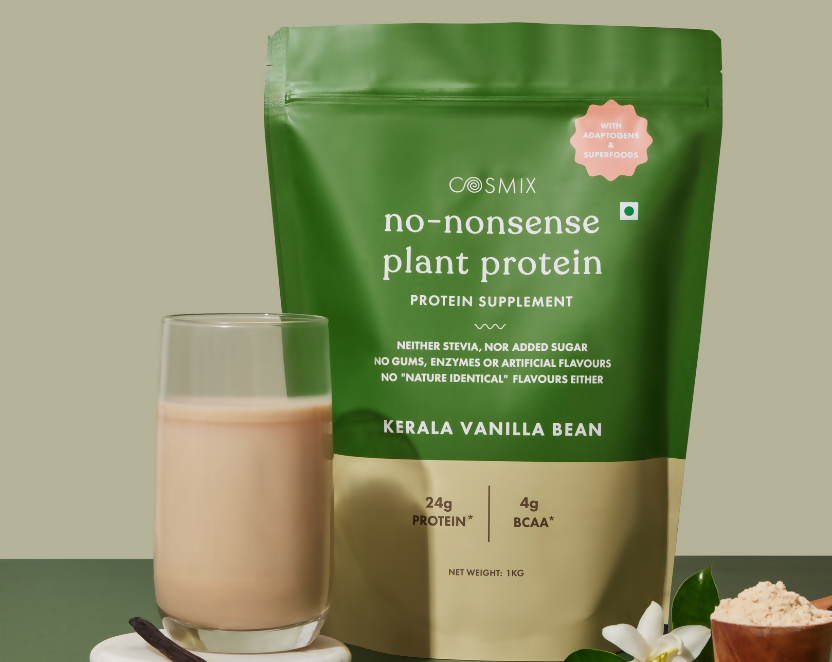 Cosmix No Nonsense Plant Protein Kerala Vanilla Bean  Grab2Buy Cosmix Grab2Buy