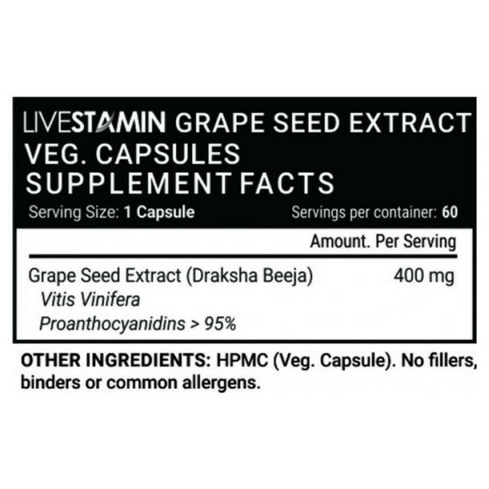 Livestamin Grape Seed Extract Capsules - Grab2buy