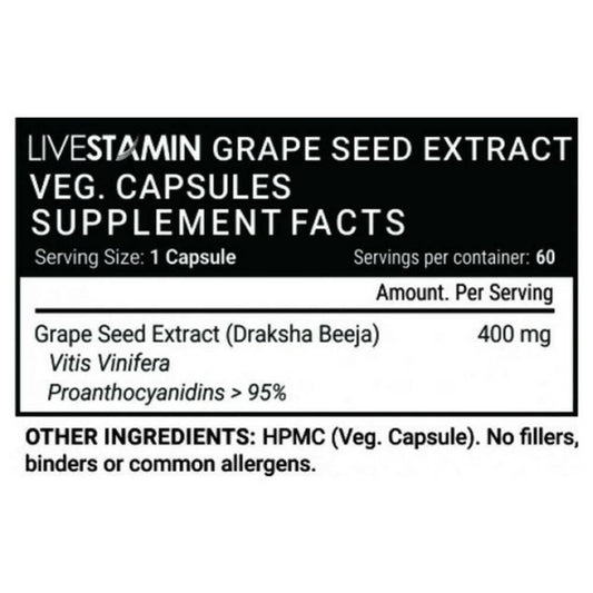 Livestamin Grape Seed Extract Capsules - Grab2buy
