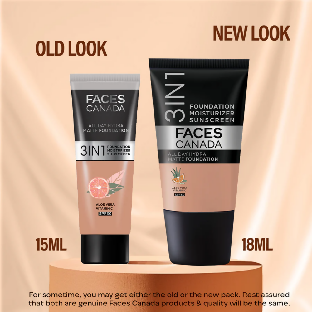 Faces Canada All Day Hydra Matte Mini Foundation - Caramel Natural 023