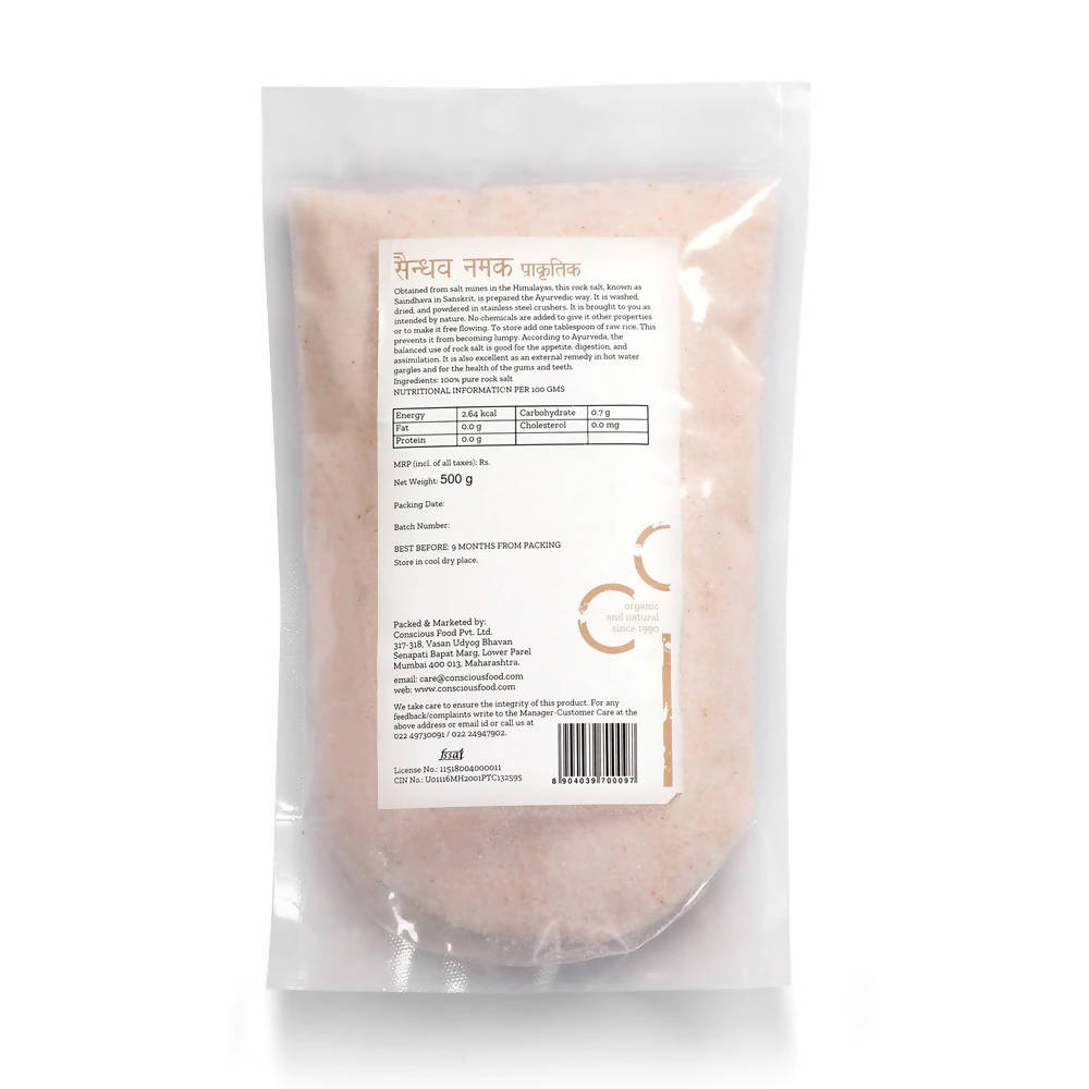 Conscious Food Rock Salt (Saindhav) 