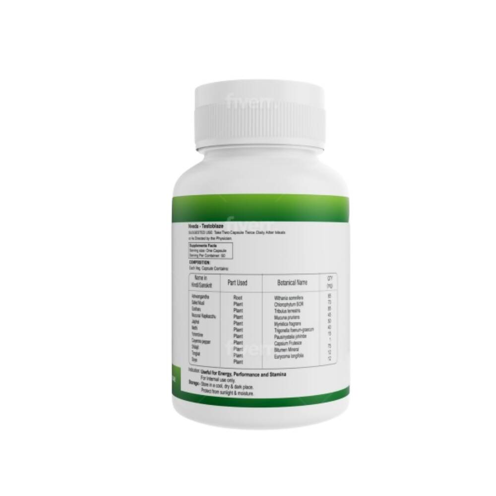 Nveda Testoblaze Supplement Capsules For Men - Grab2buy