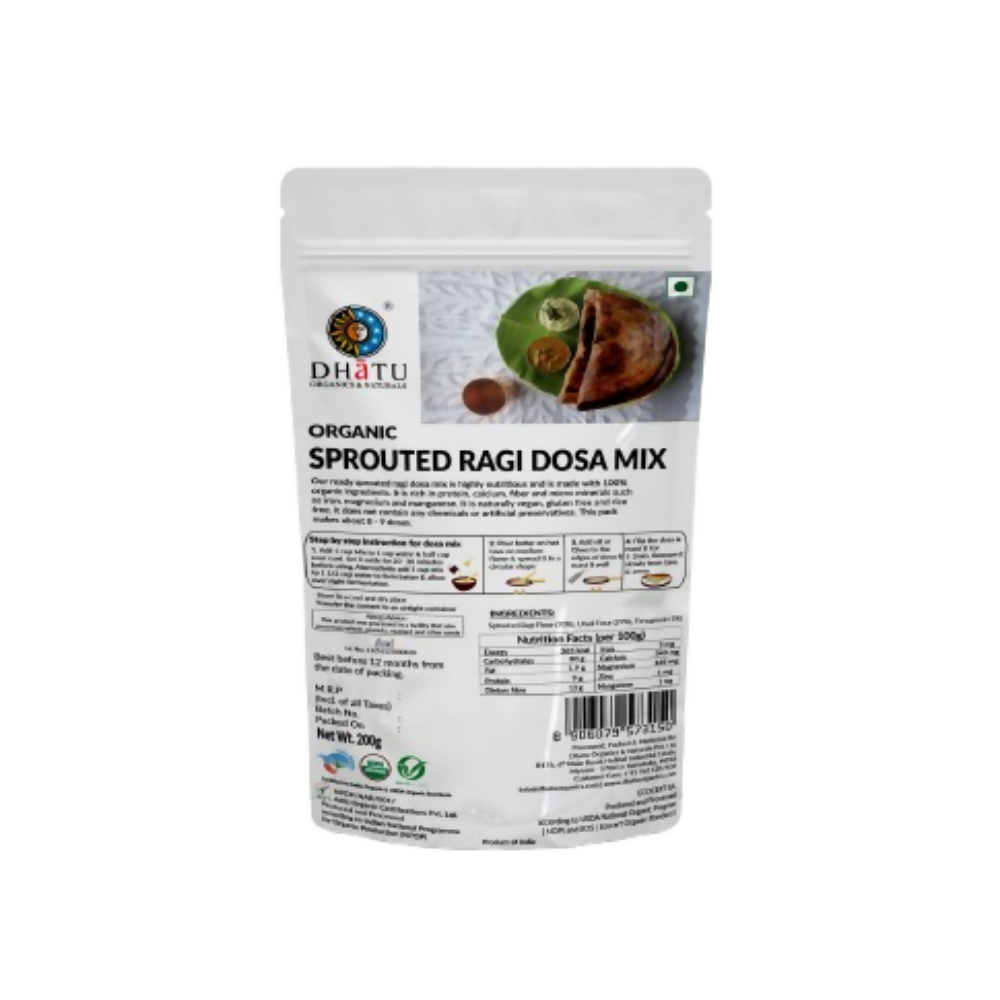 Dhatu Organics & Naturals Sprouted Ragi Dosa Mix 