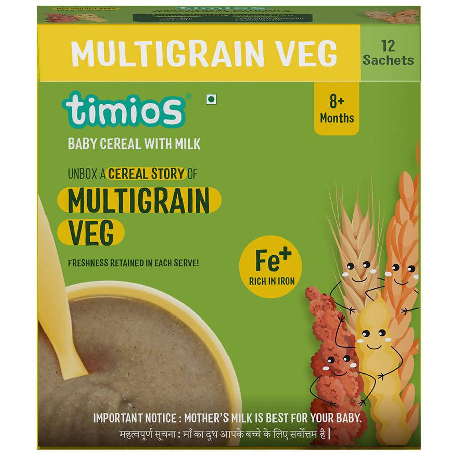 Timios Organic Multigrain Veg Baby Cereal  Grab2Buy Timios Grab2Buy