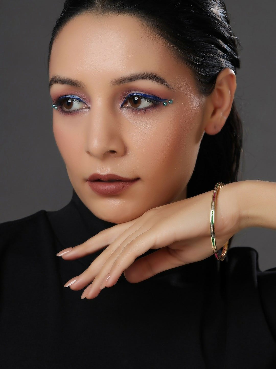 Golden Bangle- Ruby Raang | Grab2Buy