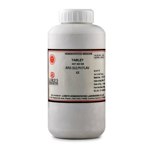 Lord's Homeopathy Ars Sulph Flav Trituration Tablets 