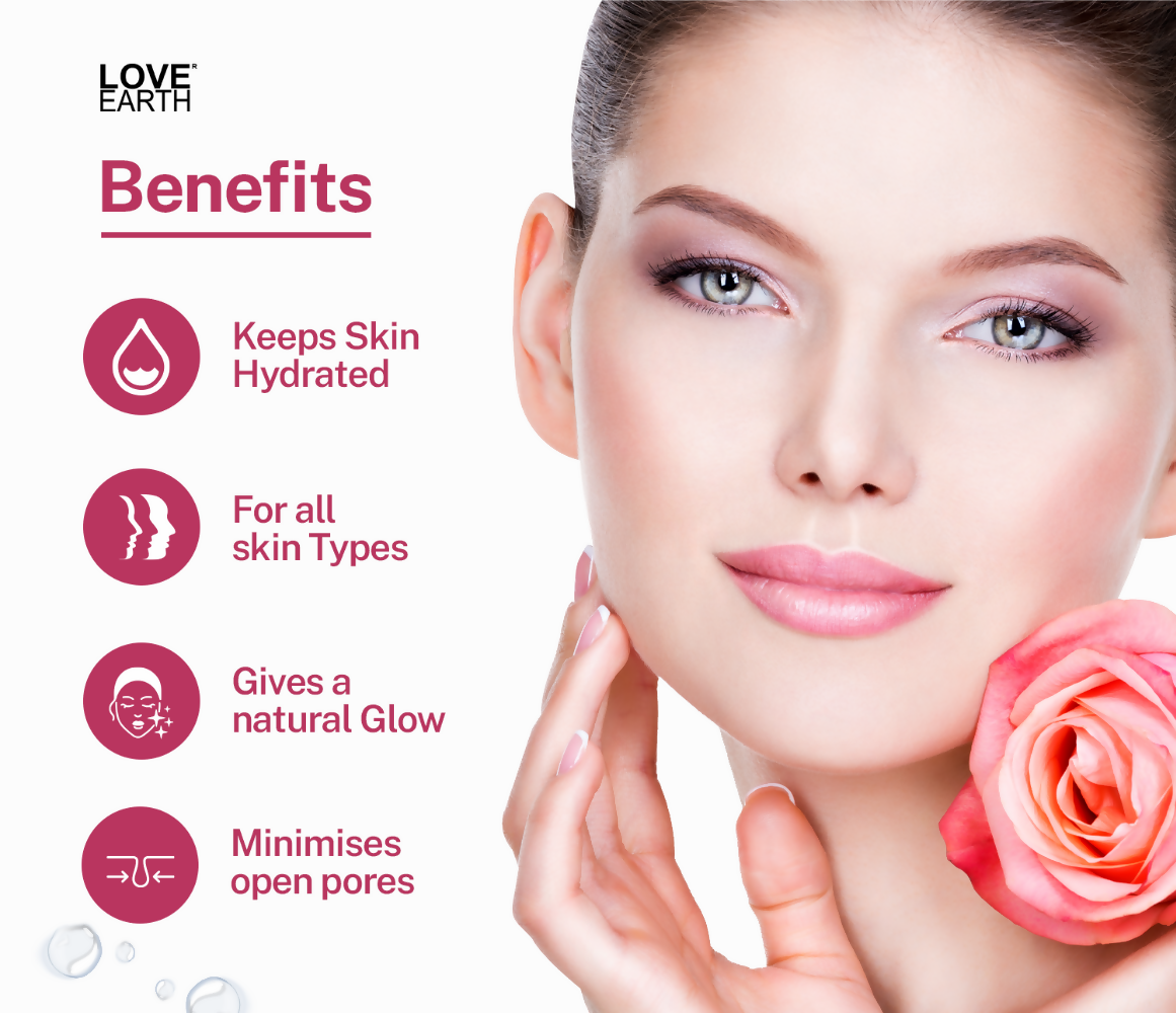 Love Earth Rose Water - Face Mist 