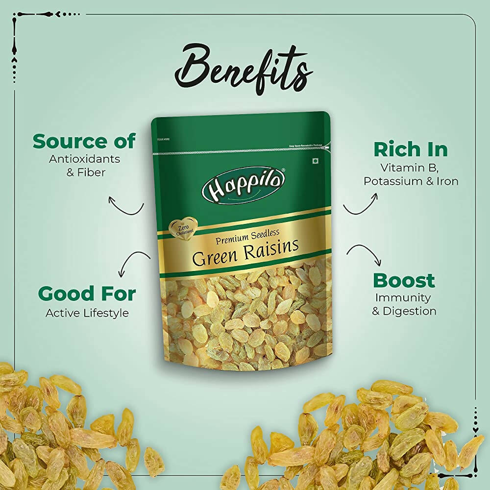 Happilo Premium Dry Fruits Combo (California Almonds, Raisins, Whole Cashews, Roasted Pistachios) - Grab2buy