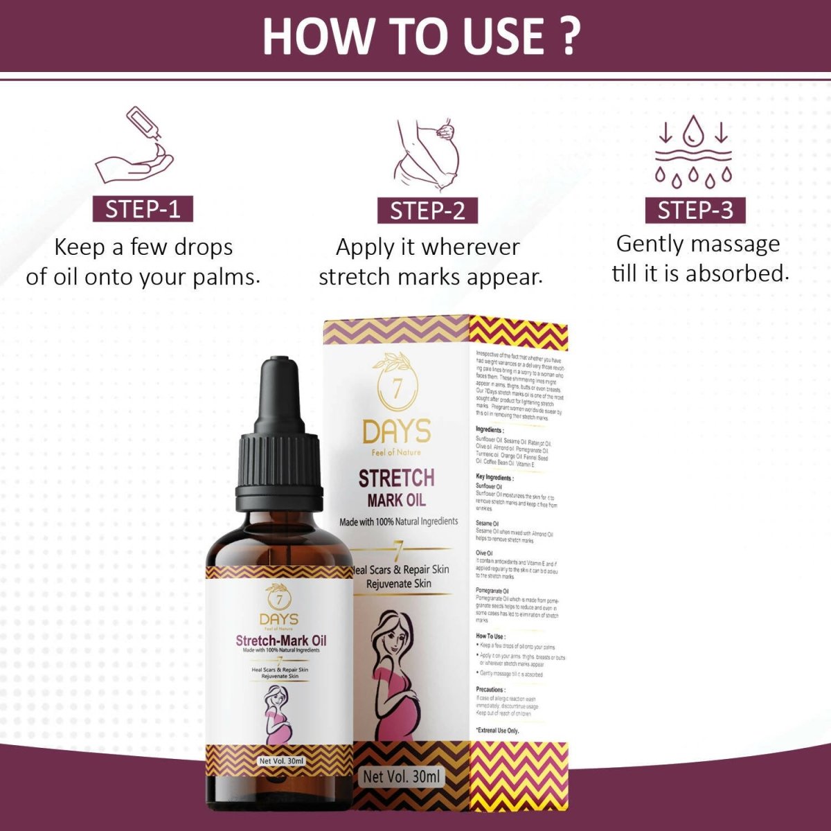 7 Days Stretch Mark Oil 