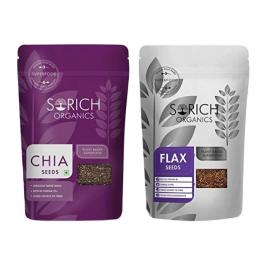 Sorich Organics Raw Chia Seeds and Flax Seeds
