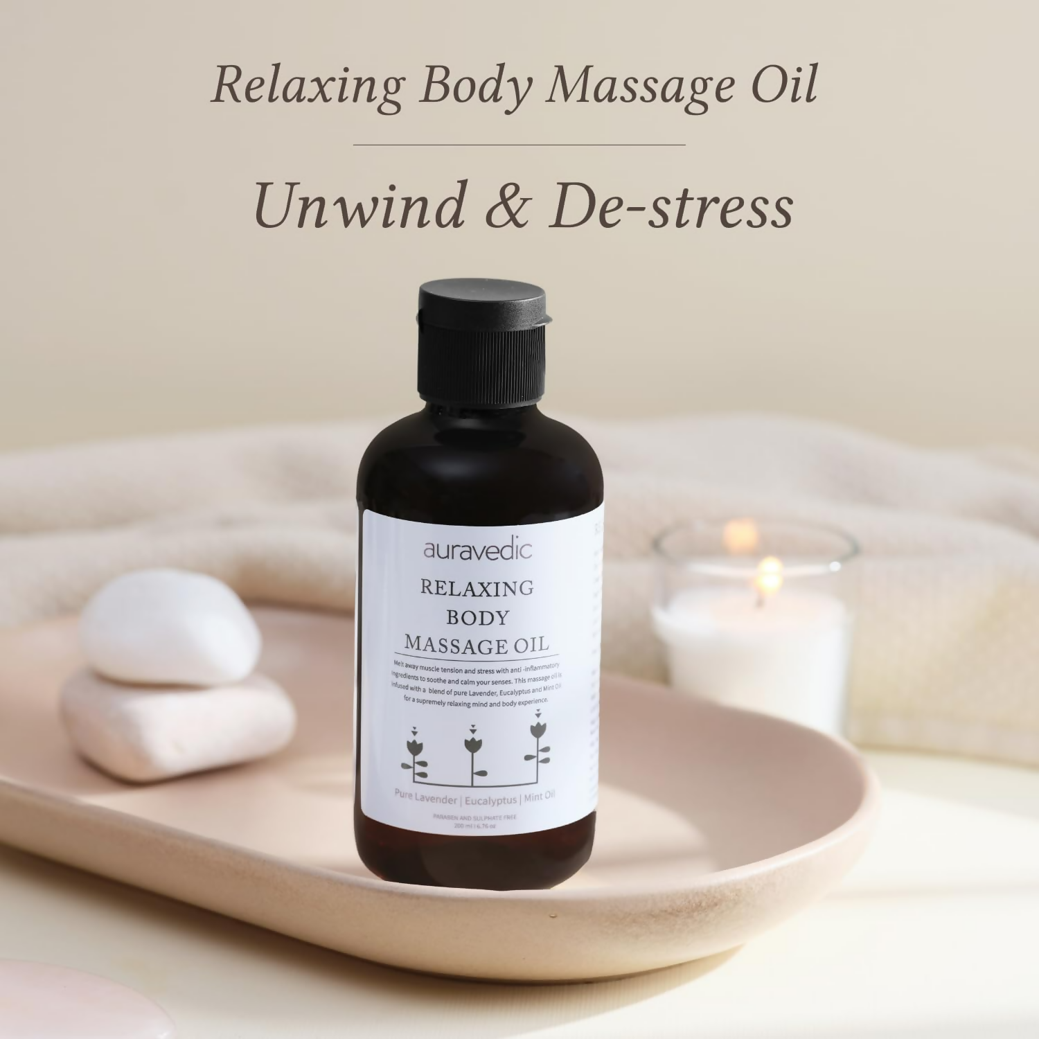 Auravedic Relaxing Body Massage Oil 
