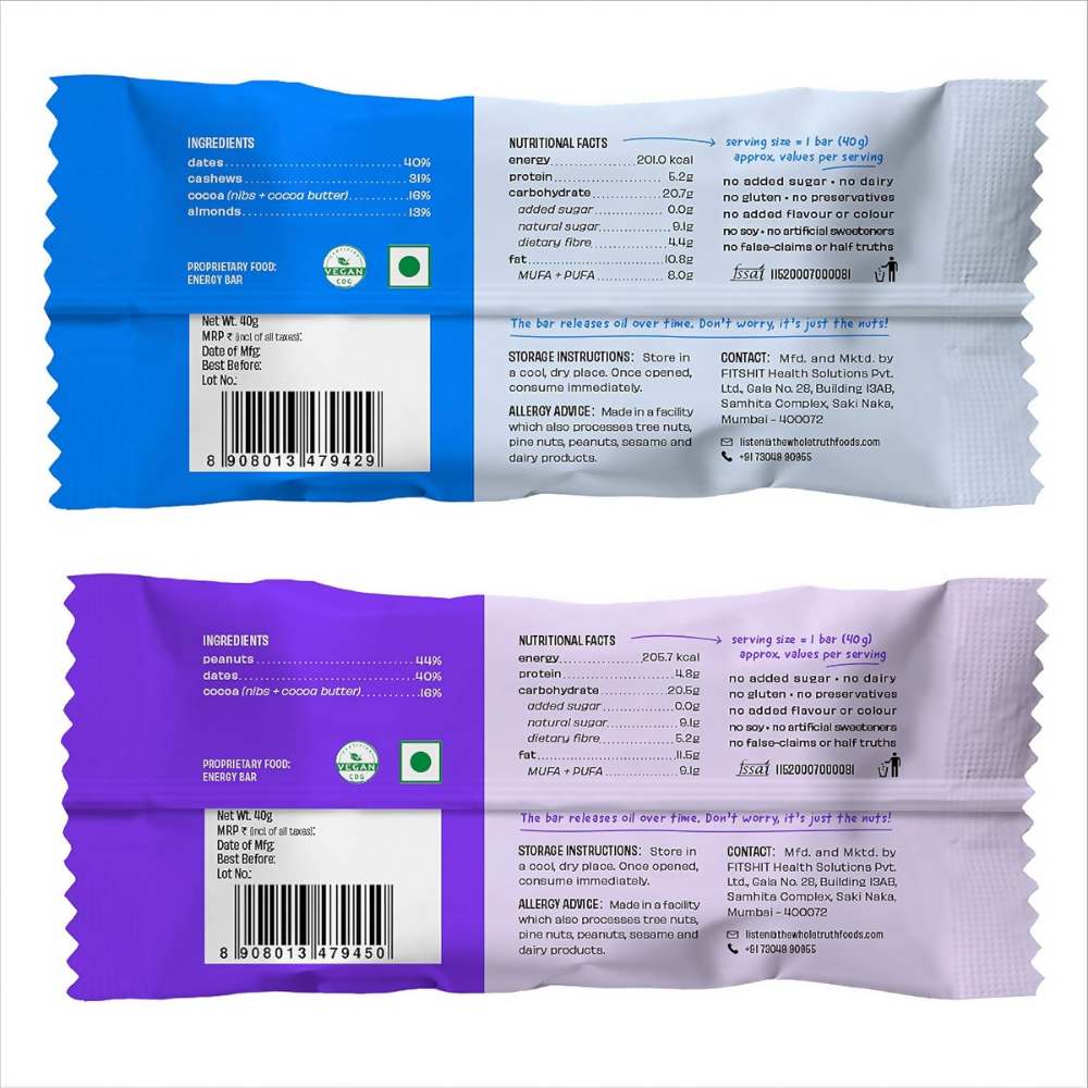 The Whole Truth Energy Bars - Nuts For You  Grab2Buy The Whole Truth Grab2Buy