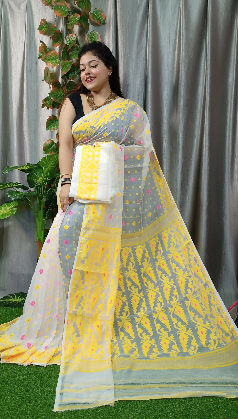 Exclusive Collection Off White Beautiful Jamdani Collection Grab2Buy 