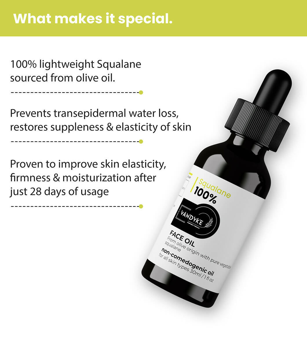 Vandyke Squalane 100% Face Oil  Grab2Buy Vandyke Grab2Buy