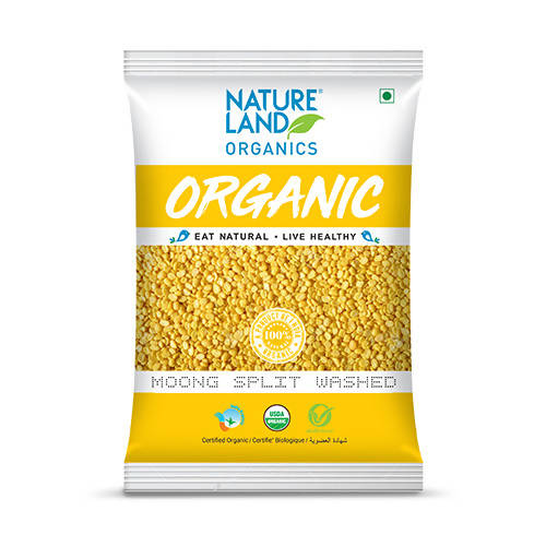 Nature Land Organics Moong Split Washed - Grab2buy