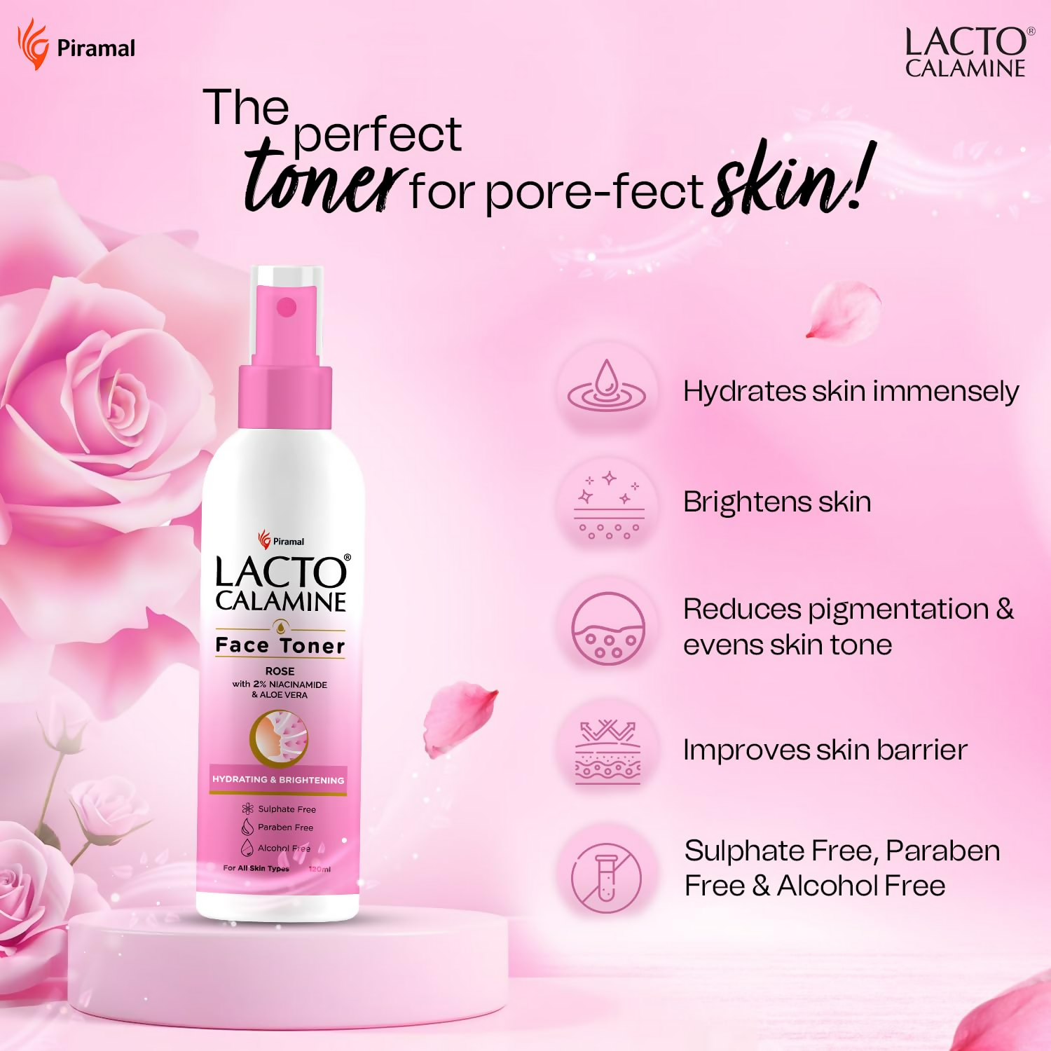 Lacto Calamine Rose Water Toner 