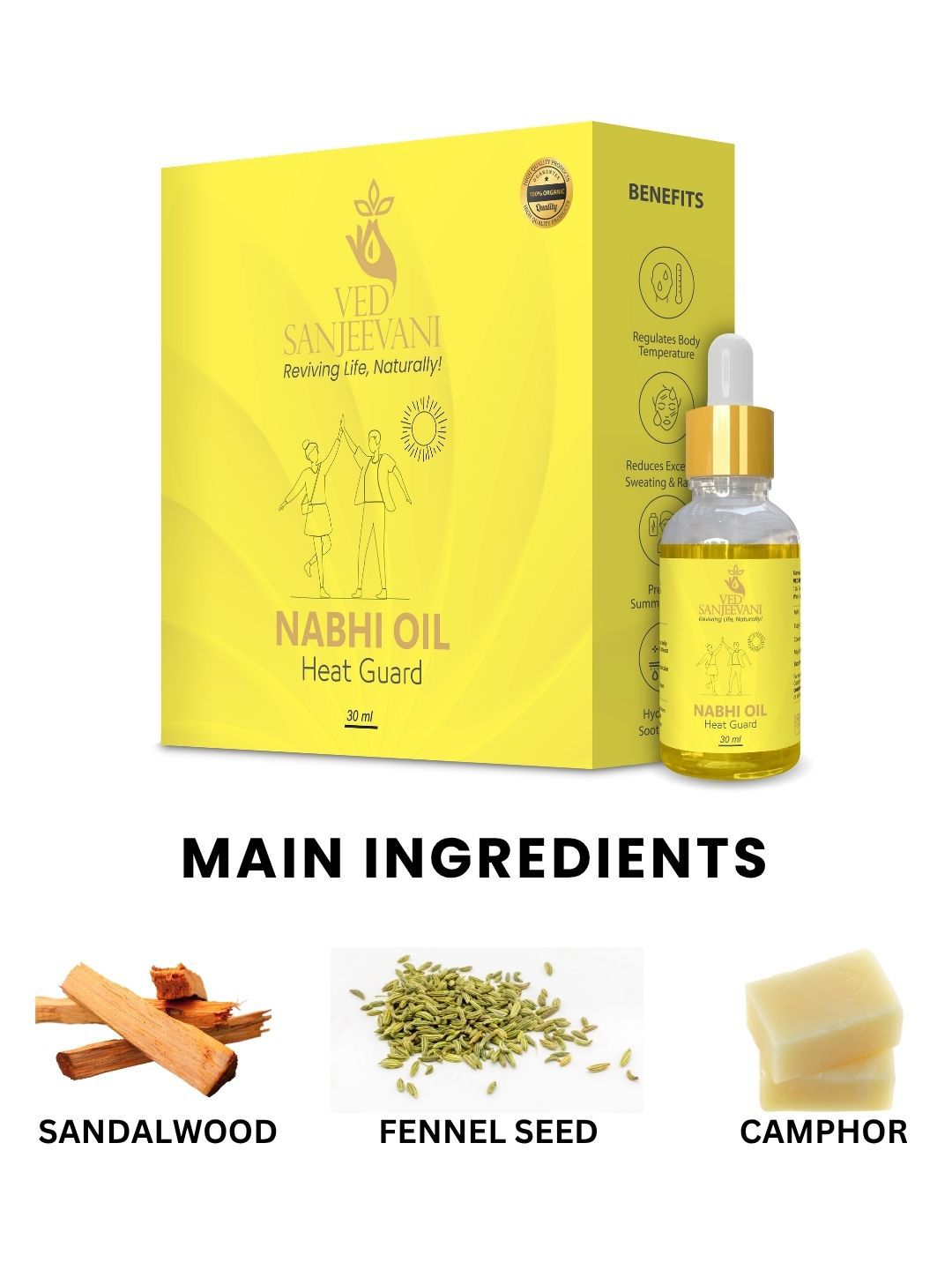 Ved Sanjeevani Heat Guard Nabhi Oil  Grab2Buy Ved Sanjeevani Grab2Buy